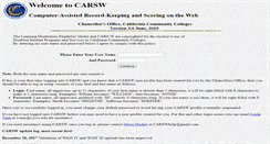 Desktop Screenshot of carsw.cccco.edu